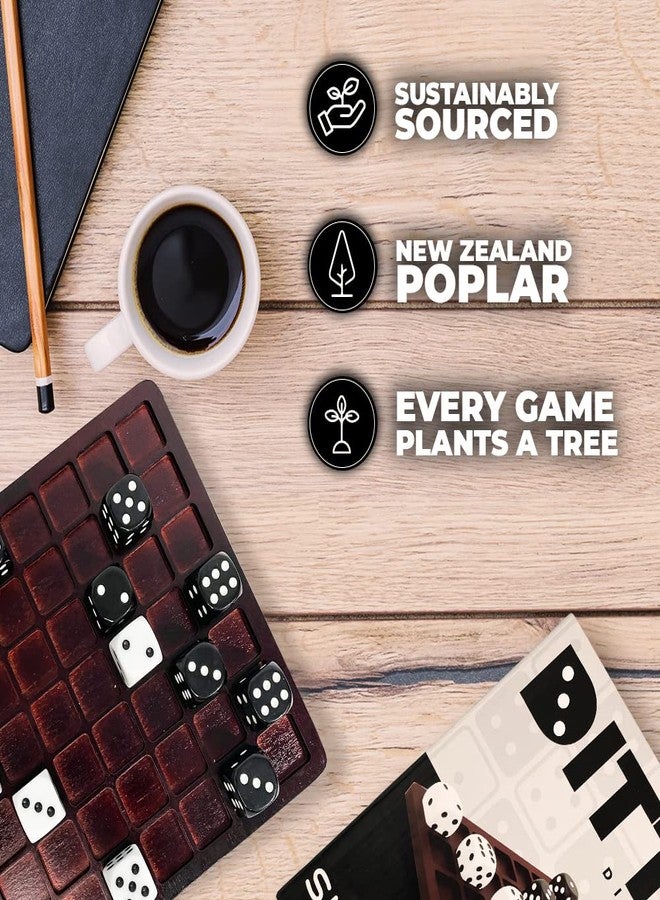 SWOOC Dittle™- Dice Battle | 2 Player Dice Games for Adults | Adult Board Games for 2 Players | Best Two Player Game for Adults | Two Person Wooden Coffee Table Fun | Bar Game for Adult Indoor Tabletop - Image 5